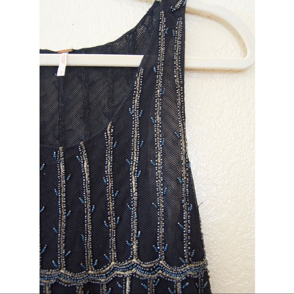 Free People New without tags mesh beaded tunic - Picture 2 of 3